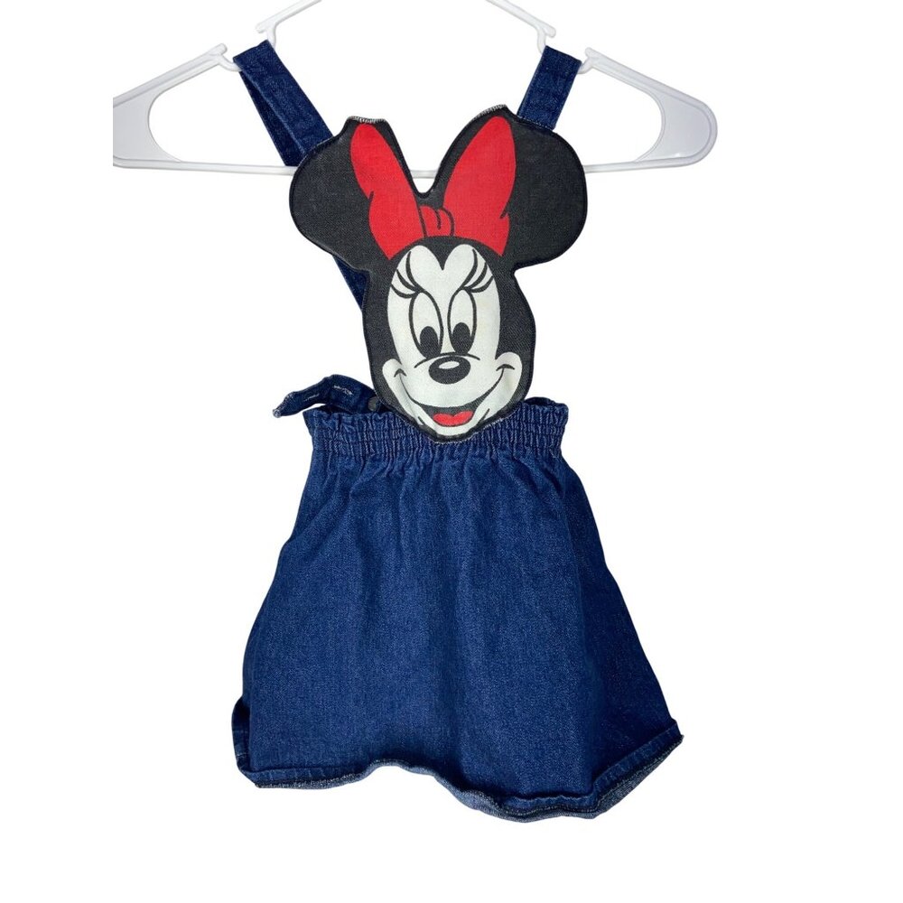 Vintage Made In USA Disney Minnie Mouse Suspender Dress Size 5